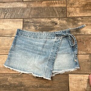 Denim Wrap Women Shorts